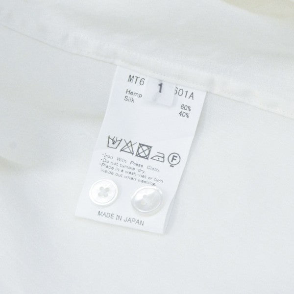 2026SS　SEMI WIDE SPREAD SHIRTS 極HEMP SILK　セミワイドスプレッドシャツ　シルク混ブラウス　MT6103-0601A