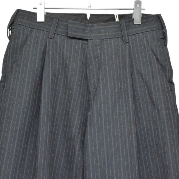 2026SS　MILITARY SLACKS 俺のGUNPAN　ミリタリースラックス　軍パン　ストライプタックワイドトラウザー　MT6103-0208A