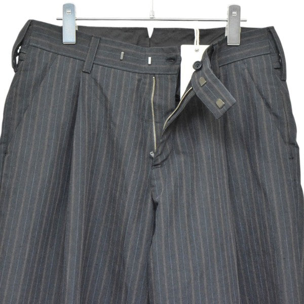 2026SS　MILITARY SLACKS 俺のGUNPAN　ミリタリースラックス　軍パン　ストライプタックワイドトラウザー　MT6103-0208A