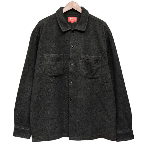 2022AW　Brushed Flannel Twill Shirt　ブラッシュド フランネルツイルシャツ　クラシックロゴ刺繍　シャツジャケット