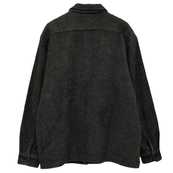 2022AW　Brushed Flannel Twill Shirt　ブラッシュド フランネルツイルシャツ　クラシックロゴ刺繍　シャツジャケット