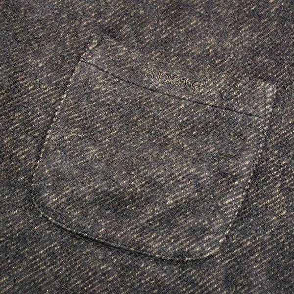 2022AW　Brushed Flannel Twill Shirt　ブラッシュド フランネルツイルシャツ　クラシックロゴ刺繍　シャツジャケット