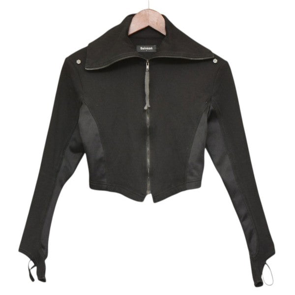Strap-Structured Elastic Slim Lightweight Jacket　ハイネックジップアップブルゾン　ジャケット　SNBN25-J01