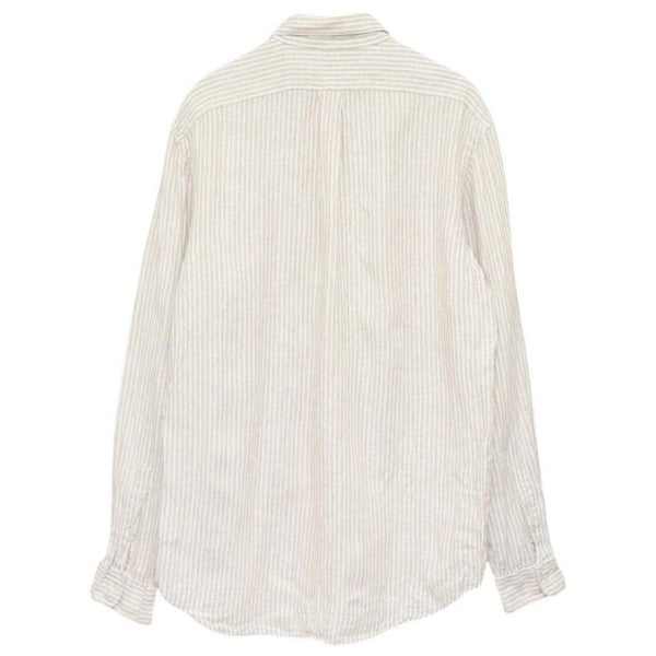 2023SS　LONG SLEEVE SPORT SHIRT　ストライプリネンシャツ