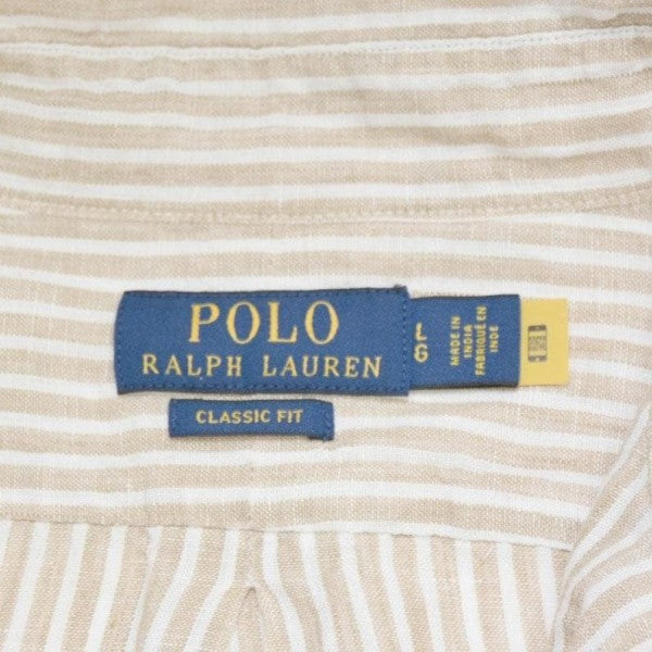 2023SS　LONG SLEEVE SPORT SHIRT　ストライプリネンシャツ