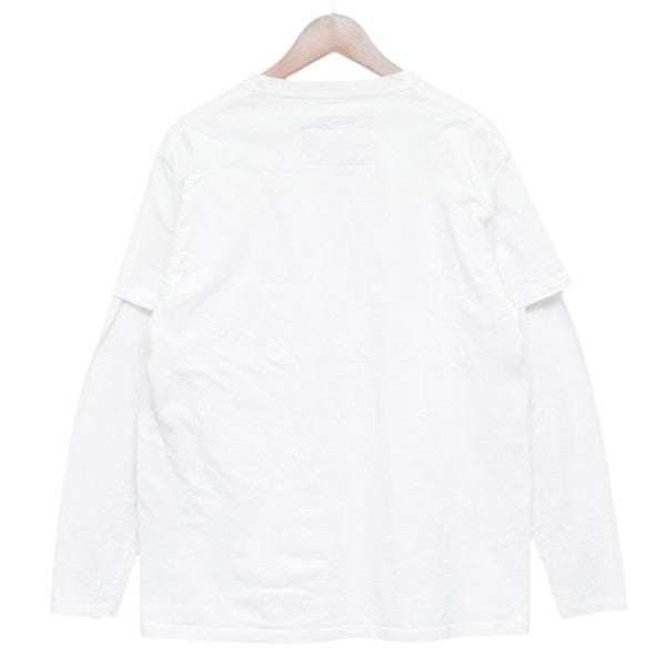 DARE WOVEN T SHIRT　レイヤードリメイクロングスリーブTシャツ