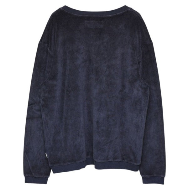 V NECK VELOUR SWEATSHIRT　Vネックベロアスウェット