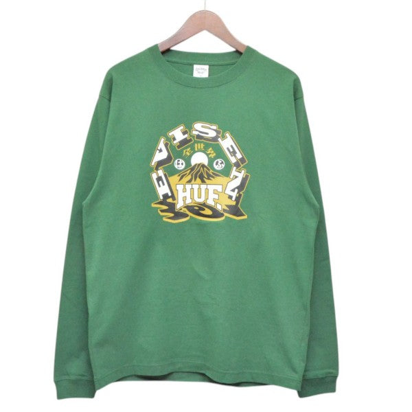 2025AW　SKATEBOARDS HUFUJI LS TEE　長袖Tシャツ　プリントロングスリーブＴシャツTS90079FA25