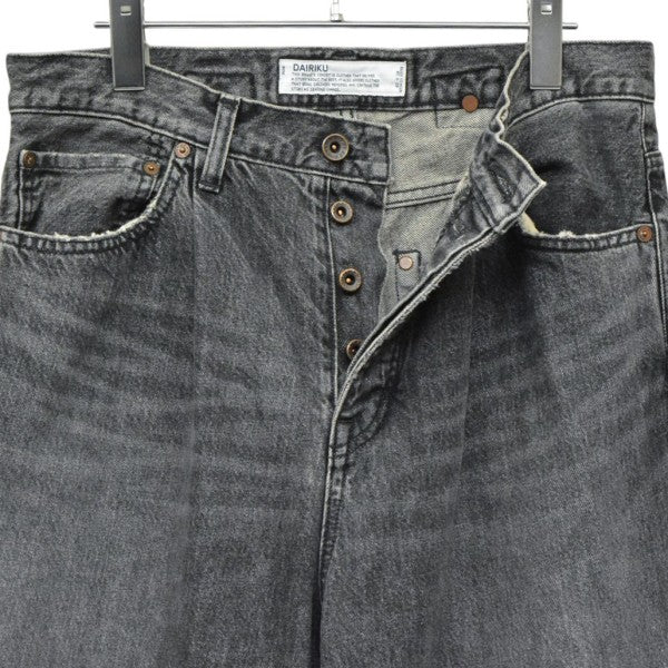 2025SS　Wide Vintage Denim Pants　ワイドヴィンテージデニムパンツ　タックバギージーンズ　25SSRG-DNM3