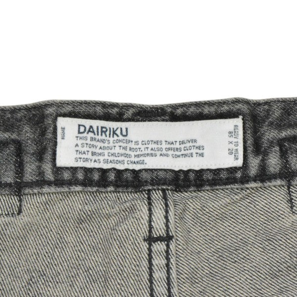 2025SS　Wide Vintage Denim Pants　ワイドヴィンテージデニムパンツ　タックバギージーンズ　25SSRG-DNM3
