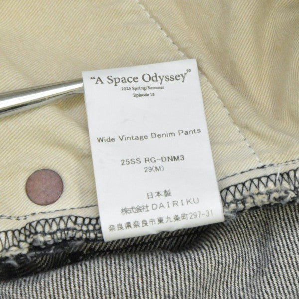 2025SS　Wide Vintage Denim Pants　ワイドヴィンテージデニムパンツ　タックバギージーンズ　25SSRG-DNM3