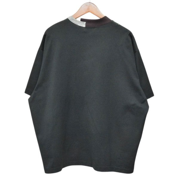 KOLOR 2022SS 度詰め天竺VネックTシャツ 切替Ｔシャツ 22SCM-T08208 古着・中古-2枚目のアイテム画像