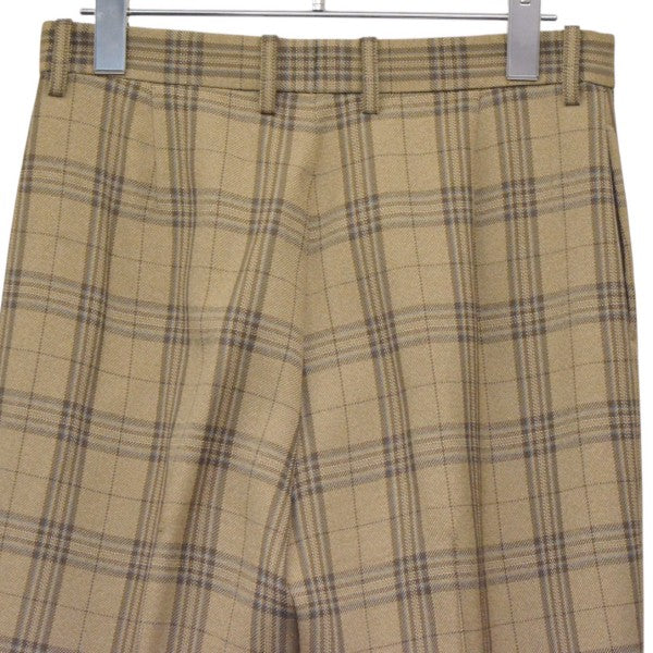 AURALEE 2019AW WOOL SERGE CHECK SLACKS ウールサージチェックスラックス A9AP06SC 古着・中古-4枚目のアイテム画像