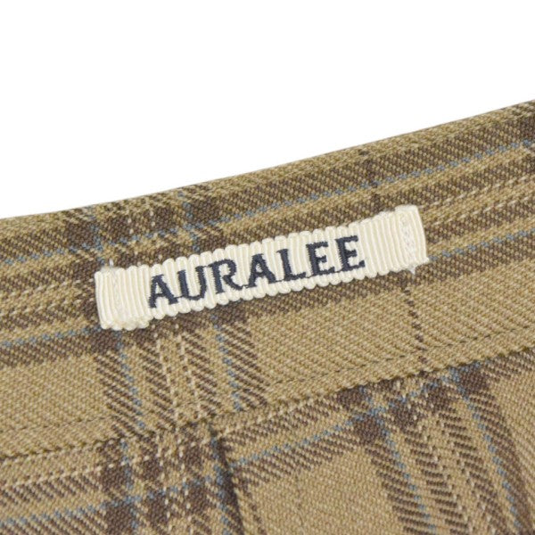 AURALEE 2019AW WOOL SERGE CHECK SLACKS ウールサージチェックスラックス A9AP06SC 古着・中古-5枚目のアイテム画像