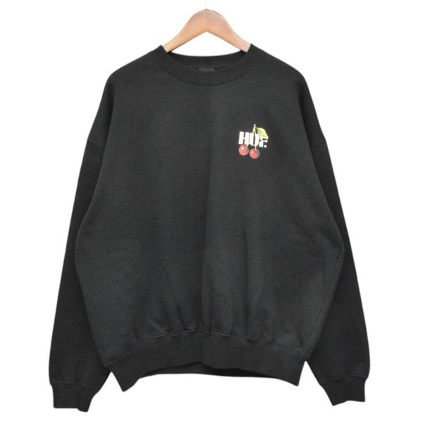 HUF 2025SS SET OF CHERRIES CREWNECK プリントクルーネックスウェット 古着・中古-1枚目のアイテム画像