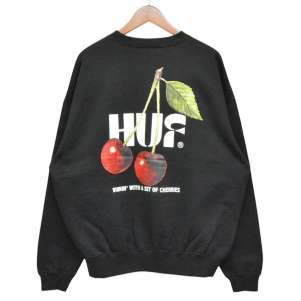 HUF 2025SS SET OF CHERRIES CREWNECK プリントクルーネックスウェット 古着・中古-2枚目のアイテム画像