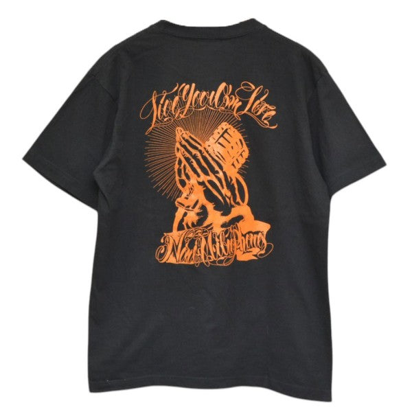NineMicrophones Pray with the microphone TEE プリントTシャツ GEKI 古着・中古-1枚目のアイテム画像