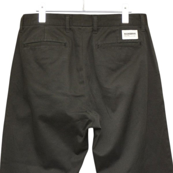 NEIGHBORHOOD 2023AW ANKLE PANTS 1タックチノトラウザーパンツ チノパン 232SPNH-PTM03 古着・中古-4枚目のアイテム画像