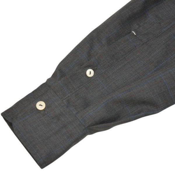 MAATEE＆SONS 2026SS ARTI SHIRTS H WOOL スタンドカラーチェックシャツ MT6103-0609A 古着・中古-5枚目のアイテム画像