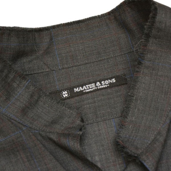 MAATEE＆SONS 2026SS ARTI SHIRTS H WOOL スタンドカラーチェックシャツ MT6103-0609A 古着・中古-7枚目のアイテム画像