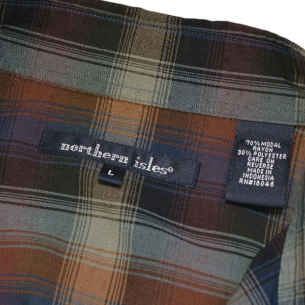 nortbern isles Vintage チェックシャツ 古着・中古-5枚目のアイテム画像