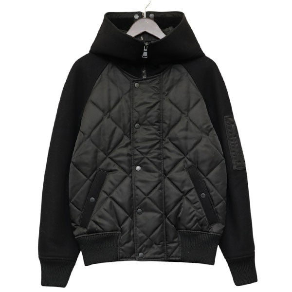 2012AW　メルトンウールキルティング切替ジャケット　ハイネッククロップドブルゾン　BSP78