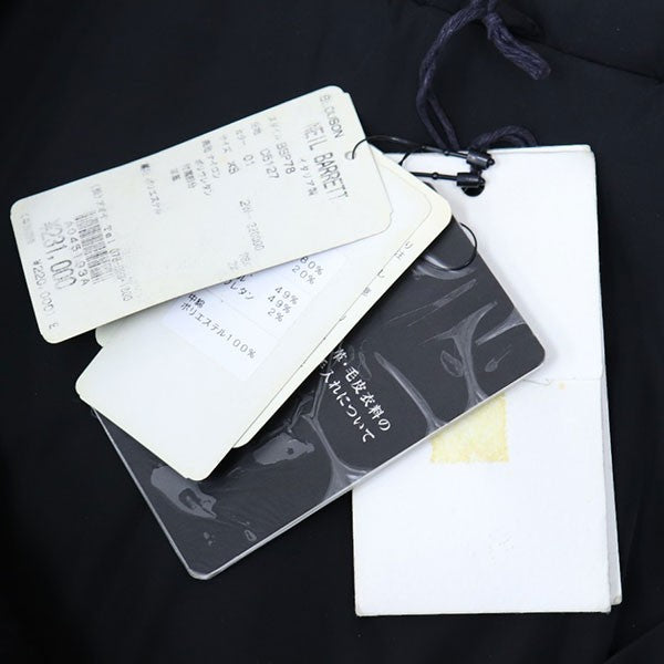 2012AW　メルトンウールキルティング切替ジャケット　ハイネッククロップドブルゾン　BSP78