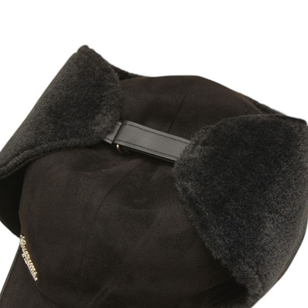2022AW　Shearling Earflap 6-Panel　イヤーフラップボアキャップ　フェイクスウェードキャップ
