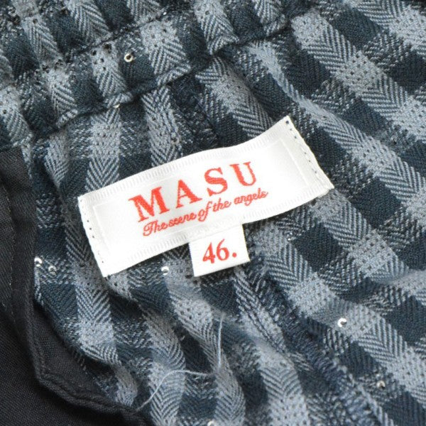 2026SS　SPARKLING PLAID WIDE EASY PANTS　スパークリングプレイドワイドイージーパンツ　チェックバギーパンツ　M26U6PL009