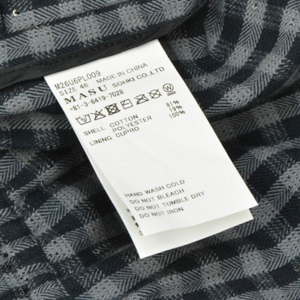 MASU(エムエーエスユー) 2026SS SPARKLING PLAID WIDE EASY PANTS