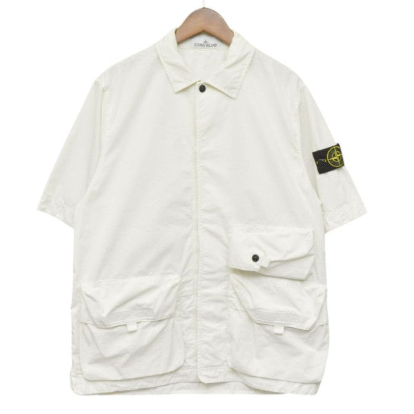 2026SS　Comfort-fit short-sleeve shirt with pockets　コンフォートフィットショートスリーブカーゴポケットシャツ　L1S151100024S0318