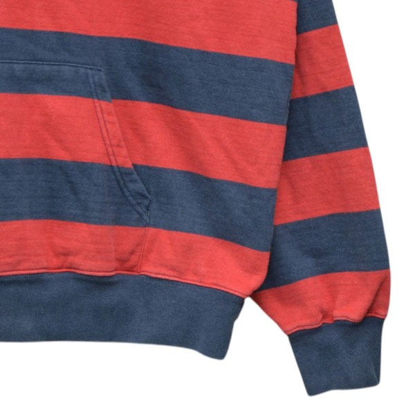 2024AW　Hooded Sweatshirt　ボーダープルオーバーパーカー　スウェット
