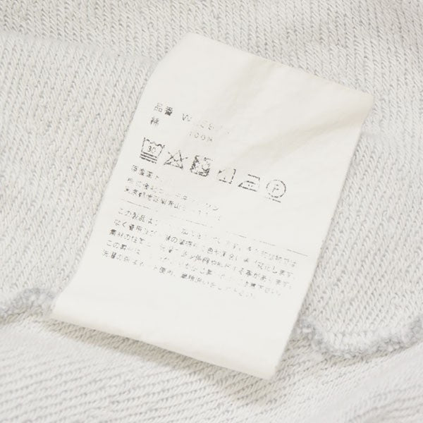 Cotton pile plain cotton rib with logo print　バックプリントジップパーカー　スウェット　W25928