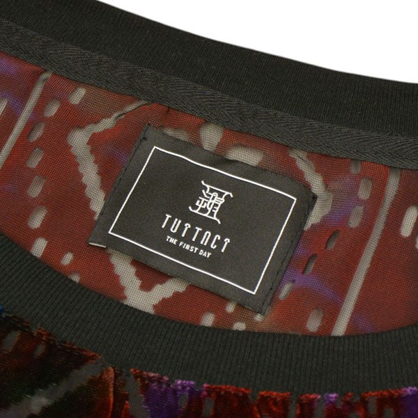 2024SS　VINTAGE LACE VELVET PULLOVER　総柄ベロアロングスリーブTシャツ　T24SS-SH04