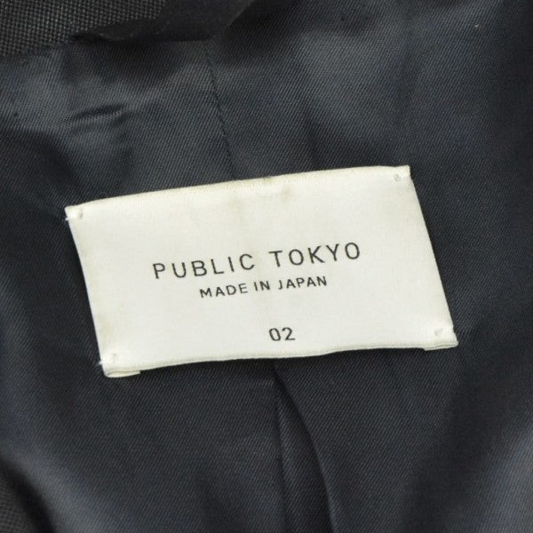 AQUA WOOL　カルゼダブルジャケット　アクアウールテーラードジャケット　153253003