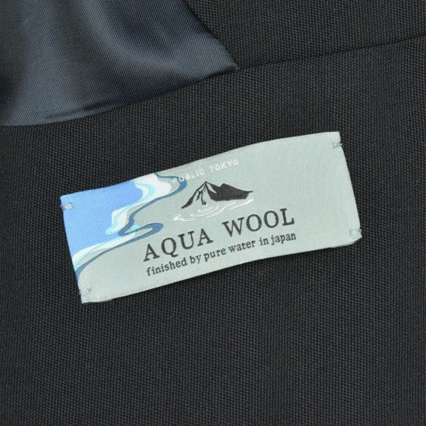 AQUA WOOL　カルゼダブルジャケット　アクアウールテーラードジャケット　153253003