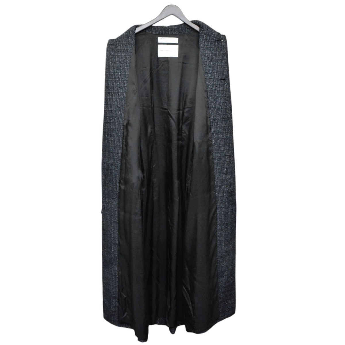 DAIRIKU 2025AW Big-Sleeve Tucked Tweed Coat ビッグスリーブタックツイードロングステンカラーコート 25AW O8 古着・中古-3枚目のアイテム画像