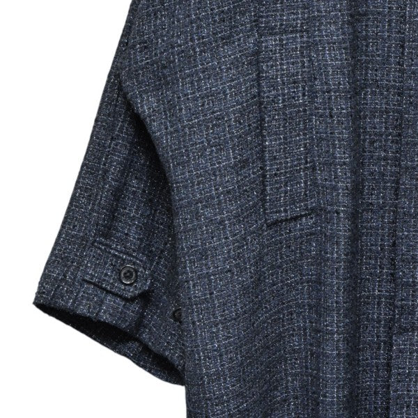 DAIRIKU 2025AW Big-Sleeve Tucked Tweed Coat ビッグスリーブタックツイードロングステンカラーコート 25AW O8 古着・中古-5枚目のアイテム画像