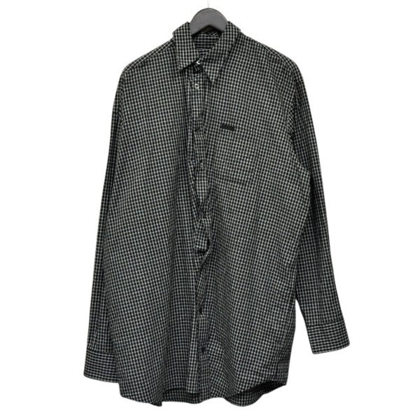KEISUKE YOSHIDA 2026SS Windward Short Shirt ウィンドワードショートシャツ フロントドレープチェックシャツ KYB61FJ013 古着・中古-1枚目のアイテム画像