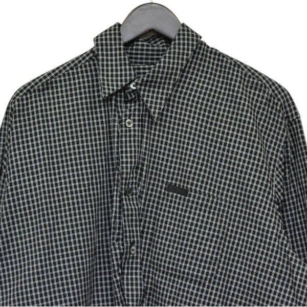 KEISUKE YOSHIDA 2026SS Windward Short Shirt ウィンドワードショートシャツ フロントドレープチェックシャツ KYB61FJ013 古着・中古-3枚目のアイテム画像