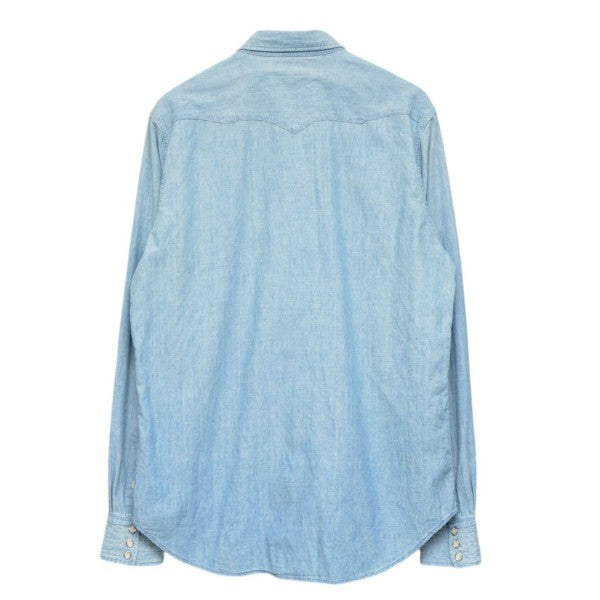 Buffalo Western Shirt Chambray Davey Washバッファローウェスタンシャツ782796403001