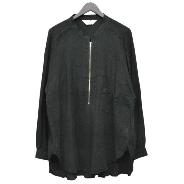 ANCELLM 2026SS CREPE HALF ZIP SHIRT クレープハーフジップシャツ ANC-SH94 古着・中古-1枚目のアイテム画像