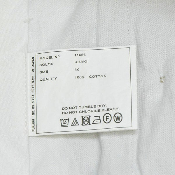YAECA CHINO CLOTH PANTS チノクロスタックテーパードパンツ 11656 古着・中古-7枚目のアイテム画像