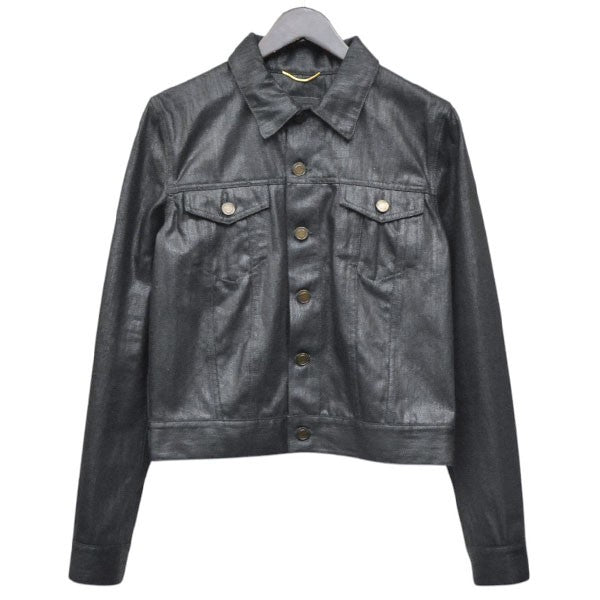 Saint Laurent Paris 2018年 コーティングデニムジャケット トラッカージャケット 537045 YB825 古着・中古-1枚目のアイテム画像