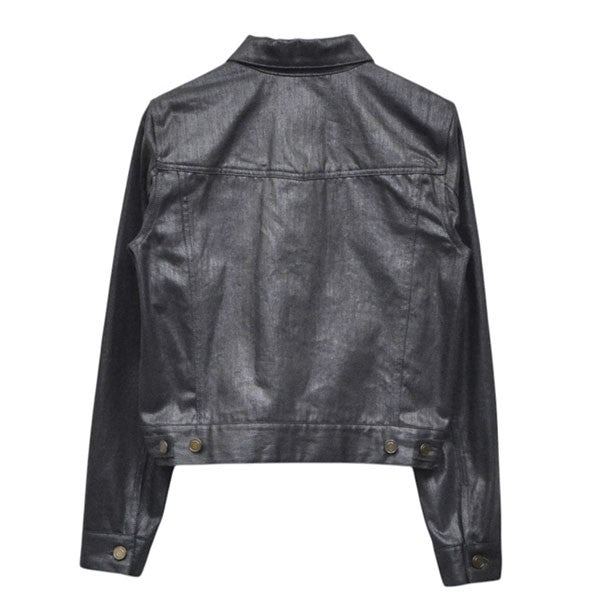 Saint Laurent Paris 2018年 コーティングデニムジャケット トラッカージャケット 537045 YB825 古着・中古-2枚目のアイテム画像