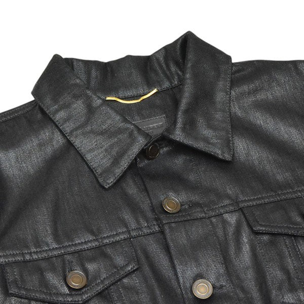 Saint Laurent Paris 2018年 コーティングデニムジャケット トラッカージャケット 537045 YB825 古着・中古-3枚目のアイテム画像