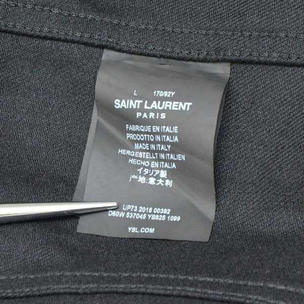 Saint Laurent Paris 2018年 コーティングデニムジャケット トラッカージャケット 537045 YB825 古着・中古-6枚目のアイテム画像