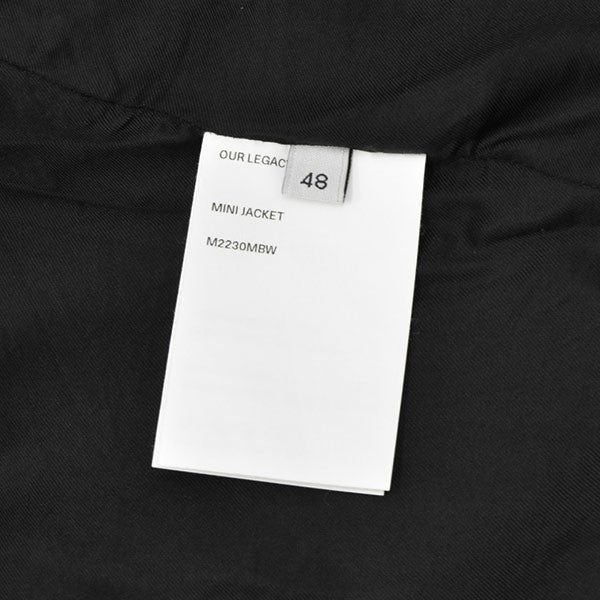 OUR LEGACY MINI JACKET ミニジャケット ウールジップアップスイングトップブルゾン M2230MBW 古着・中古-7枚目のアイテム画像