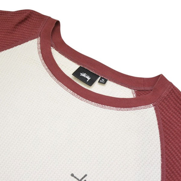 stussy 2 Tone Thermal サーマルロングスリーブTシャツ 1140362 古着・中古-3枚目のアイテム画像