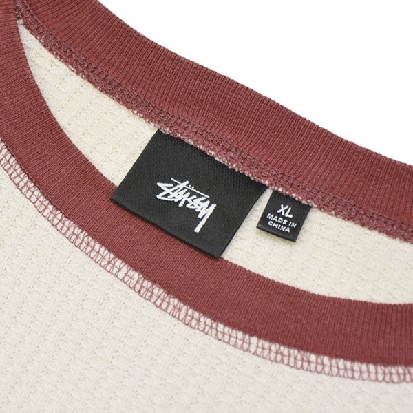 stussy 2 Tone Thermal サーマルロングスリーブTシャツ 1140362 古着・中古-6枚目のアイテム画像